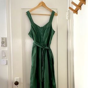 Ulla Johnson green wide leg jumpsuit